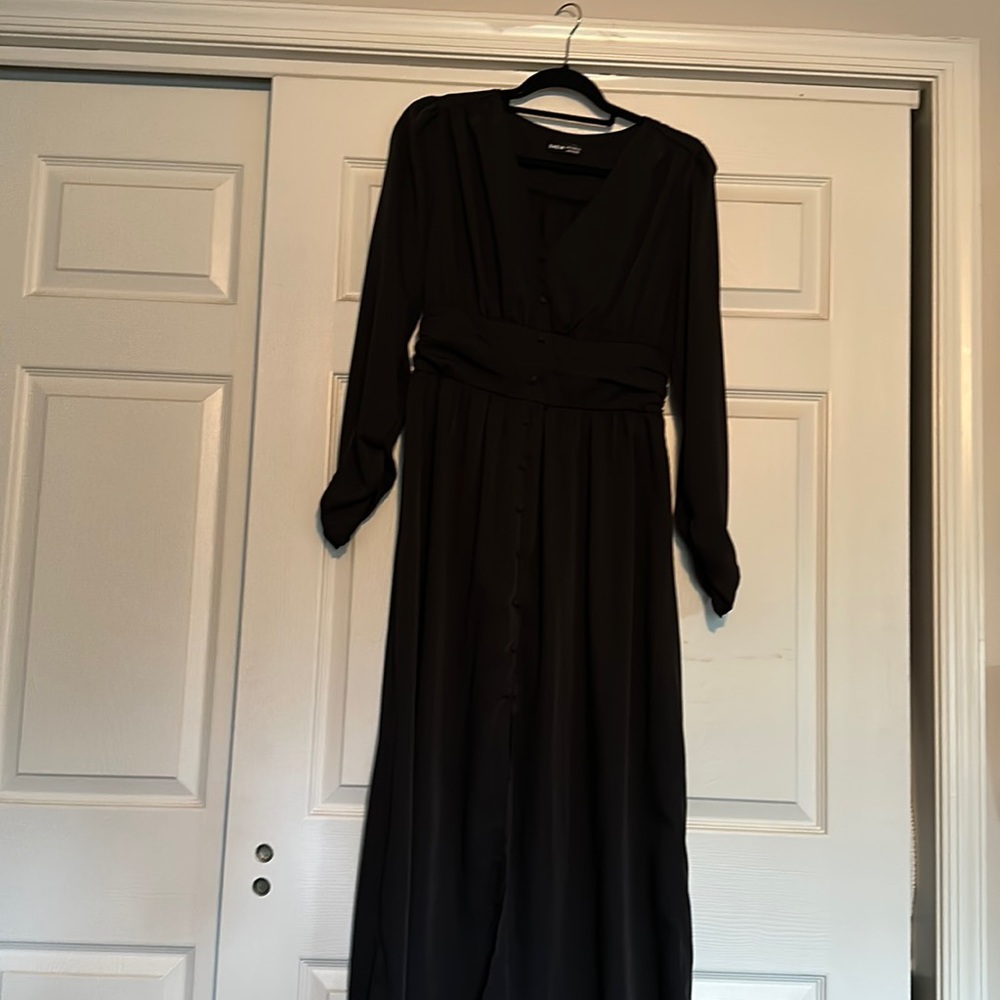 Business casual black work dress